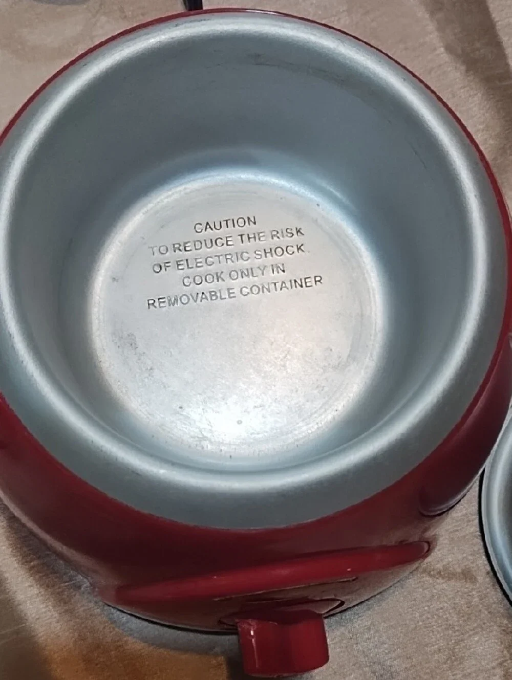 Red Chocolate Treat Maker Good Working Condition. A Few Scratches In Pics